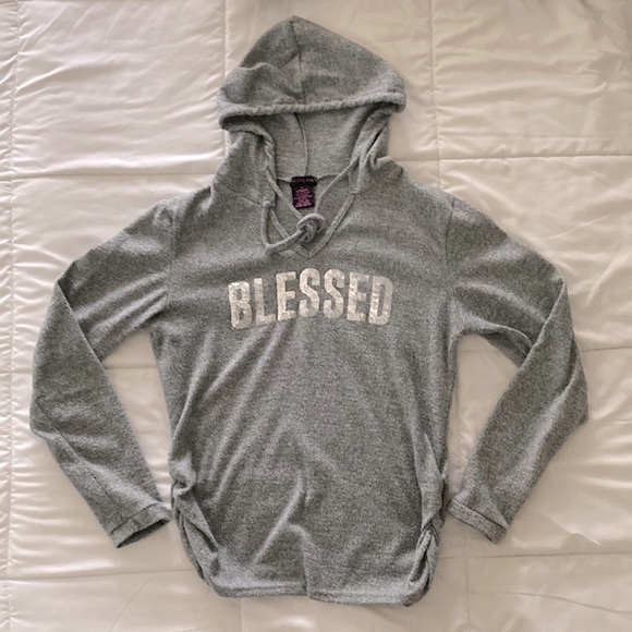 Violet and Ruby Maternity Hoodie - Picture 1 of 3